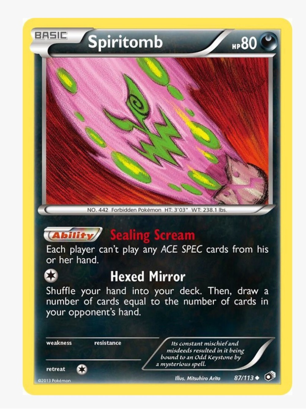 Spiritomb Legendary Treasures Pokemon Trading Card